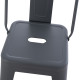 Σκαμπο μπαρ μεσαιου υψουσ μεταλλικο melita-pro hm8574.50 γκρι 43x43x88υεκ. **