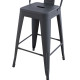 Σκαμπο μπαρ μεσαιου υψουσ μεταλλικο melita-pro hm8574.50 γκρι 43x43x88υεκ. **