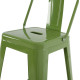 Σκαμπο μπαρ μεσαιου υψουσ μεταλλικο melita-pro hm8574.53 light olive green 43x43x88υεκ. **