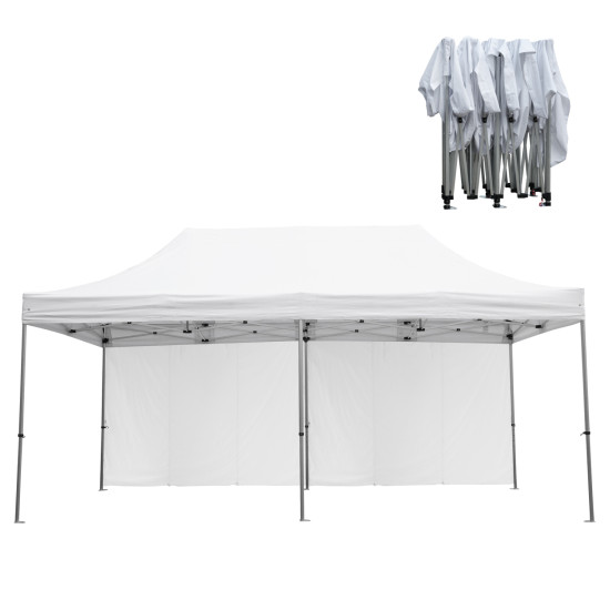 Gazebo επαγγελματικο βαρεωσ τυπου cressen hm21099 πτυσσομενο αλουμινιου 3x6x3,4yμ **