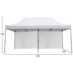 Gazebo επαγγελματικο βαρεωσ τυπου cressen hm21099 πτυσσομενο αλουμινιου 3x6x3,4yμ ** Gazebo επαγγελματικο βαρεωσ τυπου cressen hm21099 πτυσσομενο αλουμινιου 3x6x3,4yμ **