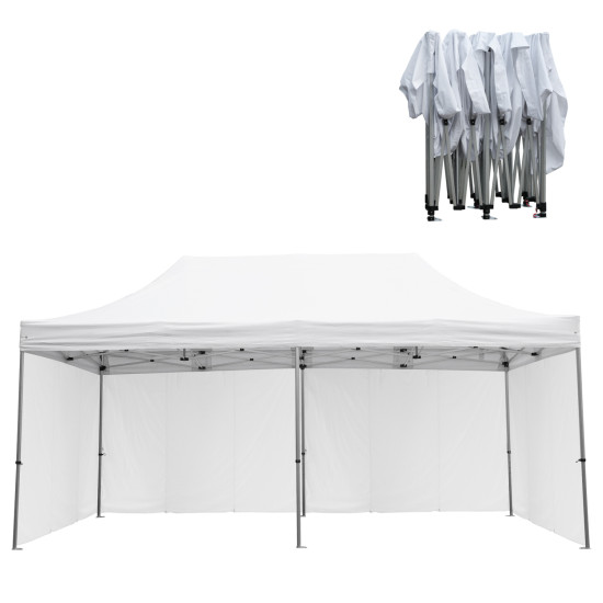 Gazebo επαγγελματικο βαρεωσ τυπου cressen hm21099.01 πτυσσομενο αλουμινιου 3x6x3,4yμ **