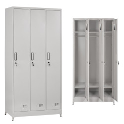 Μεταλλικοσ τριπλοσ φοριαμοσ με κλειδαριεσ & ποδια altona hm21103 γκρι 90x45x195υεκ. ** Μεταλλικοσ τριπλοσ φοριαμοσ με κλειδαριεσ & ποδια altona hm21103 γκρι 90x45x195υεκ. **