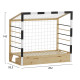 Κρεβατι παιδικο τ.montessori με συρταρι goalie hm700 ξυλο πευκου φυσικο-λευκο-μαυρο- 190x90εκ **