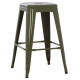 Σκαμπο μεσαιου υψουσ μεταλλικο melita-pro hm8573.43 dark olive green 43x43x67υεκ. **