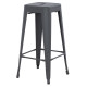 Σκαμπο μπαρ μεταλλικο melita-pro hm8642.50 σε γκρι 43x43x78υεκ. **