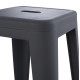Σκαμπο μπαρ μεταλλικο melita-pro hm8642.50 σε γκρι 43x43x78υεκ. **