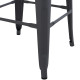 Σκαμπο μπαρ μεταλλικο melita-pro hm8642.50 σε γκρι 43x43x78υεκ. **