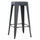 Σκαμπο μπαρ μεταλλικο melita-pro hm8642.50 σε γκρι 43x43x78υεκ. **