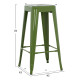 Σκαμπο μπαρ μεταλλικο melita-pro hm8642.53 σε light olive green 43x43x78υεκ. **