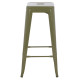 Σκαμπο μπαρ μεταλλικο melita-pro hm8642.43 σε dark olive 43x43x78υεκ. **
