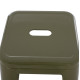 Σκαμπο μπαρ μεταλλικο melita-pro hm8642.43 σε dark olive 43x43x78υεκ. **