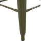 Σκαμπο μπαρ μεταλλικο melita-pro hm8642.43 σε dark olive 43x43x78υεκ. **