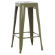 Σκαμπο μπαρ μεταλλικο melita-pro hm8642.43 σε dark olive 43x43x78υεκ. **