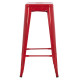 Σκαμπο μπαρ μεταλλικο melita-pro hm8642.44 σε κοκκινο 43x43x78υεκ. **