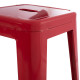 Σκαμπο μπαρ μεταλλικο melita-pro hm8642.44 σε κοκκινο 43x43x78υεκ. **
