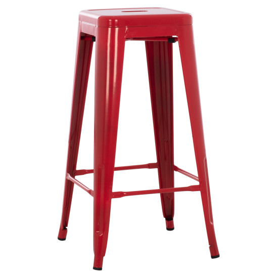 Σκαμπο μπαρ μεταλλικο melita-pro hm8642.44 σε κοκκινο 43x43x78υεκ. **
