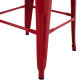Σκαμπο μπαρ μεταλλικο melita-pro hm8642.44 σε κοκκινο 43x43x78υεκ. **