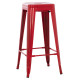 Σκαμπο μπαρ μεταλλικο melita-pro hm8642.44 σε κοκκινο 43x43x78υεκ. **