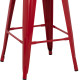 Σκαμπο μεσαιου υψουσ μεταλλικο melita-pro hm8573.44 κοκκινο 43x43x67υεκ. **