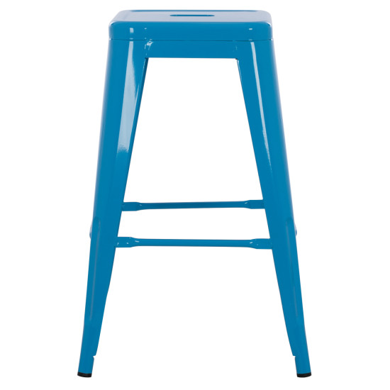 Σκαμπο μεσαιου υψουσ μεταλλικο melita-pro hm8573.48 μπλε 43x43x67υεκ. **