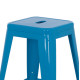 Σκαμπο μεσαιου υψουσ μεταλλικο melita-pro hm8573.48 μπλε 43x43x67υεκ. **