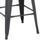 Σκαμπο μεσαιου υψουσ μεταλλικο melita-pro hm8573.50 γκρι 43x43x67υεκ. **