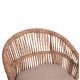 Πολυθρονα αλουμινιου orin hm6265.02 λευκη-p.e.rattan φυσικο-μπεζ μαξιλαρια 58x61x75υ **