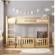 Παιδικη κουκετα τ.montessori με παρκακι playkid hm703.01 ξυλο πευκου φυσικο για 190x90εκ **