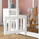 Παιδικη κουκετα τ.montessori με παρκακι playkid hm703.03 ξυλο πευκου λευκο για 190x90εκ **