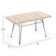 Σετ σαλονι εξωτερικου χωρου 4τμχ allegra hm21052 wicker-μεταλλο **