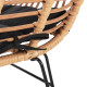 Σετ σαλονι εξωτερικου χωρου 4τμχ allegra hm21052 wicker-μεταλλο **