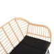 Σετ σαλονι εξωτερικου χωρου 4τμχ allegra hm21052 wicker-μεταλλο **