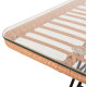 Σετ σαλονι εξωτερικου χωρου 4τμχ allegra hm21052 wicker-μεταλλο **