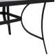Τραπεζι bruno 150x90χ72υεκ. μεταλλικο μαυρο με γυαλινη επιφανεια hm5145.03 **
