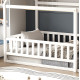 Κρεβατι παιδικο με καγκελο houser hm706.03 τ.montessori ξυλο πευκο λευκο-190x90εκ **