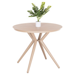 Τραπεζι στρογγυλο αλουμινιου higer hm6289.04 καπουτσινο φ90x74yεκ. **