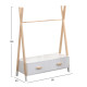 Κρεμαστρα με συρταρια παιδικh paschal hm2491.03 μελαμινη-ξυλο πευκου 80x40x130υεκ **