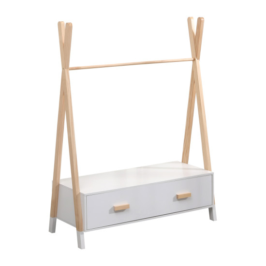 Κρεμαστρα με συρταρια παιδικh paschal hm2491.03 μελαμινη-ξυλο πευκου 80x40x130υεκ **