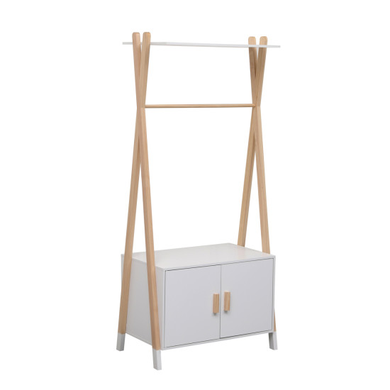 Κρεμαστρα παιδικh με ντουλαπι paschal hm2495.03 μελαμινη-ξυλο πευκου 76x44x170υεκ **