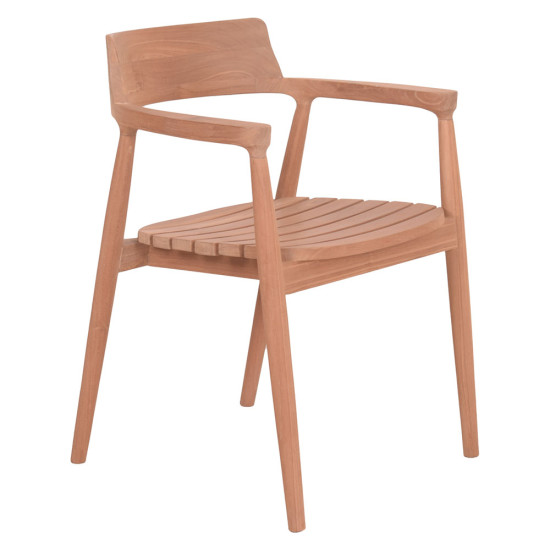 Πολυθρονα εξωτερικου χωρου frem hm18107 ξυλο teak-φυσικο χρωμα 59x54.5x76υεκ. **