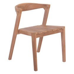 Καρεκλα εξωτερικου χωρου orlean hm18130 ξυλο teak-φυσικο χρωμα 49.5x58x70υεκ. **