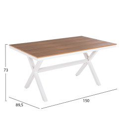 Σετ τραπεζαριασ εξωτ.χωρου 6tmx tawnee hm21108-τραπεζι-παγκακι-πολυθρονεσ & καρεκλεσ **