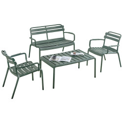 Σετ σαλονι εξωτερικου χωρου 4τμχ korver hm21096.05 πολυπροπυλενιο dark olive green ** Σετ σαλονι εξωτερικου χωρου 4τμχ korver hm21096.05 πολυπροπυλενιο dark olive green **