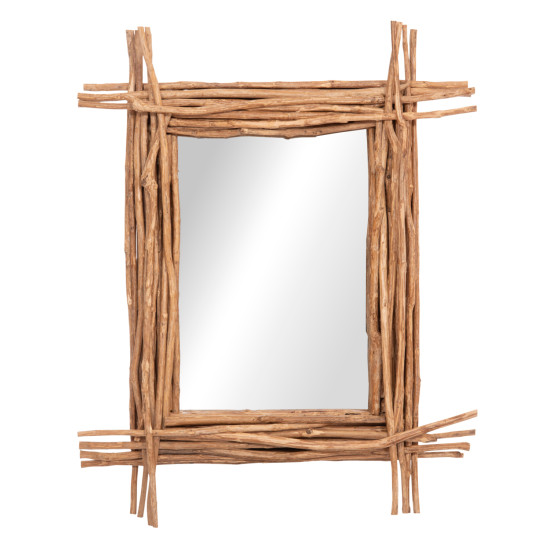 Καθρεπτησ τοιχου twigger hm4442 driftwood σε φυσικο χρωμα 80x15x100υεκ **