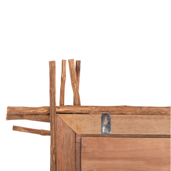 Καθρεπτησ τοιχου twigger hm4442 driftwood σε φυσικο χρωμα 80x15x100υεκ **