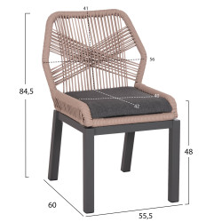 ΚΑΡΕΚΛΑ ΑΛΟΥΜΙΝΙΟΥ HOWARD HM5547.12 ΑΝΘΡΑΚΙ--ΣΧΟΙΝΙ ΜΠΕΖ 55,5x60x84,5Υεκ - 4τεμ ** ΚΑΡΕΚΛΑ ΑΛΟΥΜΙΝΙΟΥ HOWARD HM5547.12 ΑΝΘΡΑΚΙ--ΣΧΟΙΝΙ ΜΠΕΖ 55,5x60x84,5Υεκ - 4τεμ **