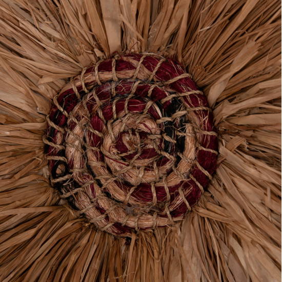 Διακοσμητικο τοιχου στρογγυλο abor hm4717 ινεσ sisal φυσικο φ60εκ. **