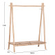 Επιπλο εισοδου perl hm9911 κλαδια ξυλου teak-φυσικο 130,5x53x130υεκ. **