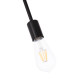 Φωτιστικο οροφησ 4-φωτο lighty hm7405.11 μεταλλο σε μαυρο 57x5x52υεκ. **